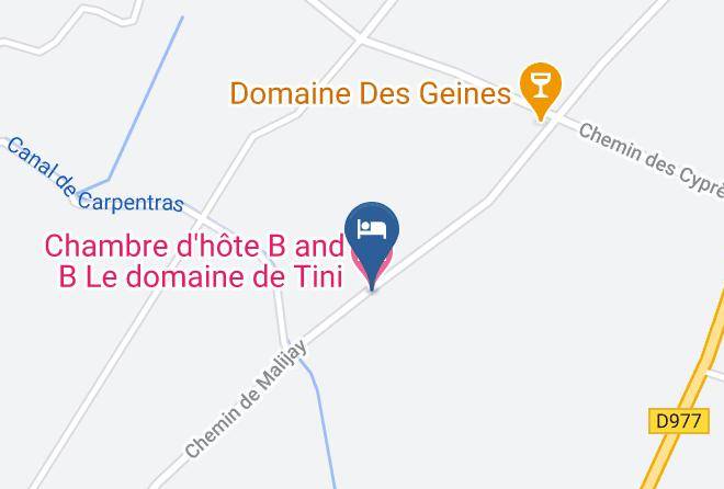 Vaucluse - Chambre D'hote B And B Le Domaine De Tini Maps