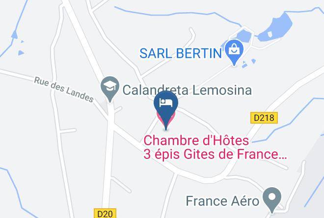 Haute Vienne - Chambre D'hotes 3 Epis Gites De France Les Carpes Maps