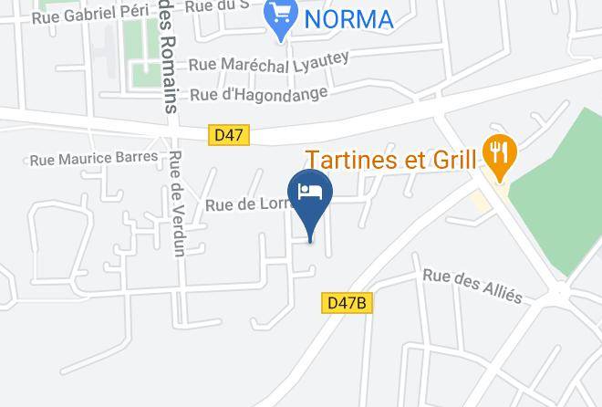 Moselle - Chambre D'hotes A La Bonne Fontaine Amneville Maps