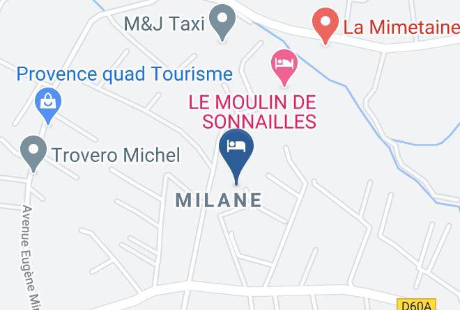 Bouches Du Rhone - Chambre D'hotes Aix En Provence La Milane Maps