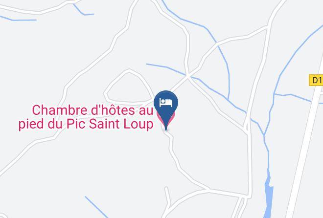 Herault - Chambre D'hotes Au Pied Du Pic Saint Loup Maps