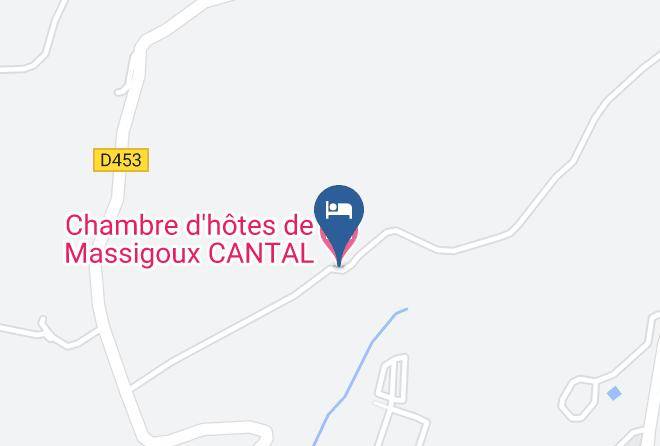 Cantal - Chambre D'hotes De Massigoux Cantal Maps