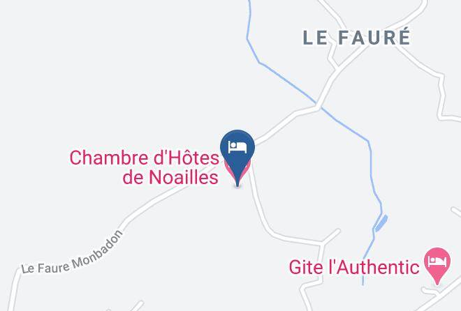Gironde - Chambre D'hotes De Noailles Maps