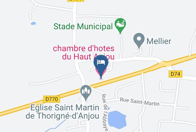 Maine Et Loire - Chambre D'hotes Du Haut Anjou Maps