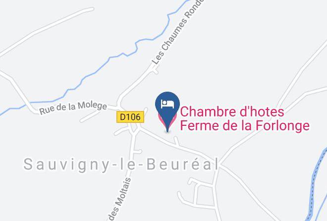 Yonne - Chambre D'hotes Ferme De La Forlonge Maps