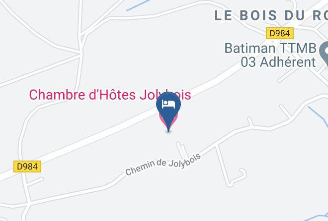 Allier - Chambre D'hotes Jolybois Maps
