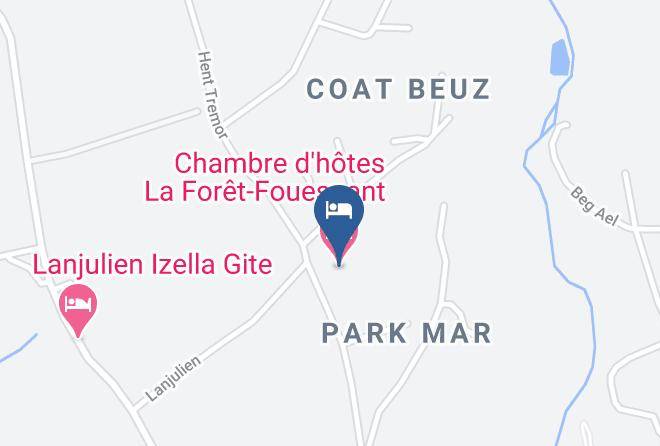 Finistere - Chambre D'hotes La Foret Fouesnant Maps
