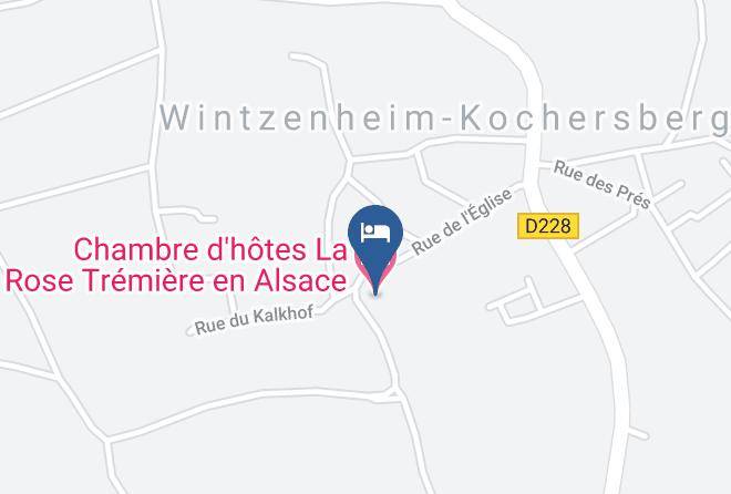 Bas Rhin - Chambre D'hotes La Rose Tremiere En Alsace Maps