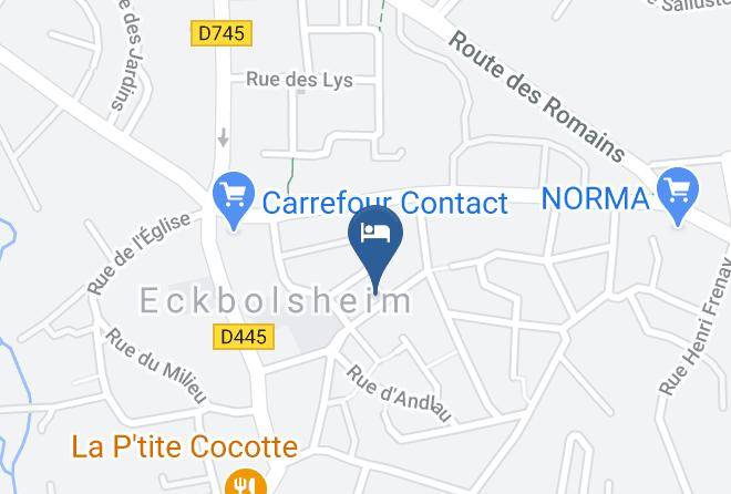 Bas Rhin - Chambre D'hotes Le Teckbo Maps