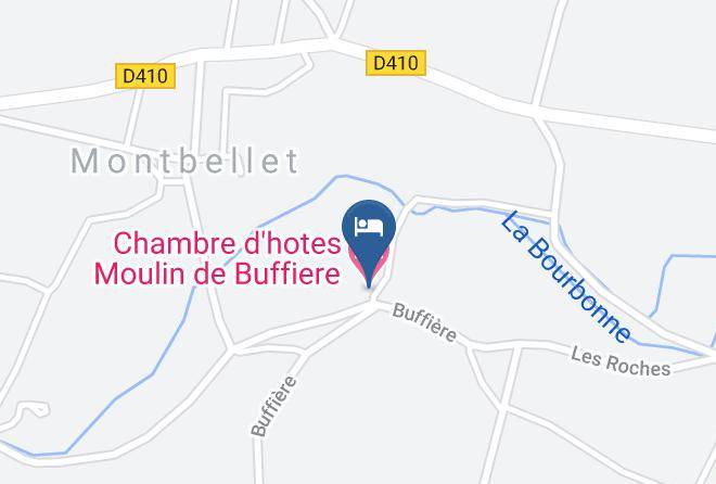 Saone Et Loire - Chambre D'hotes Moulin De Buffiere Maps