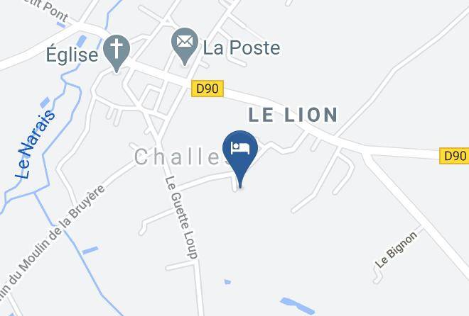 Sarthe - Chambre Des 24h Du Mans B&b Maps