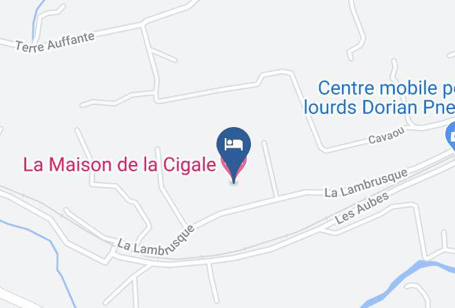 Var - La Maison De La Cigale Maps