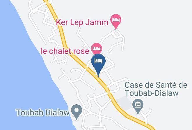 Rufisque - Chambre Toubab Dialaw Maps