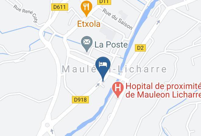 Pyrenees Atlantiques - Chambres Bidegain Maps