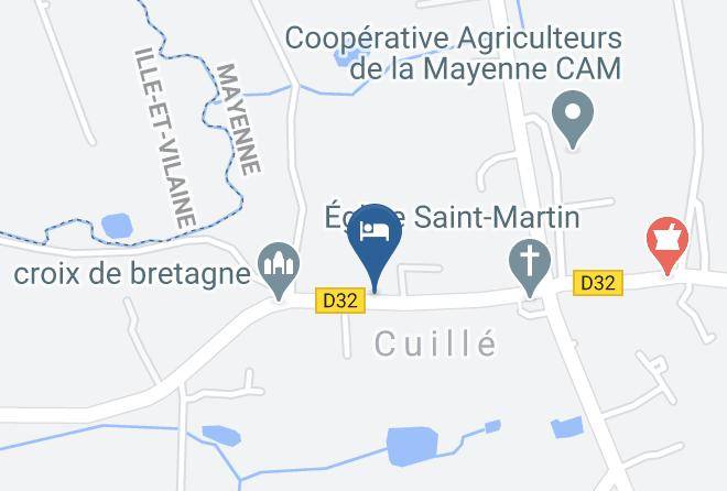 Mayenne - Chambres D'hotes A Cuille Maps