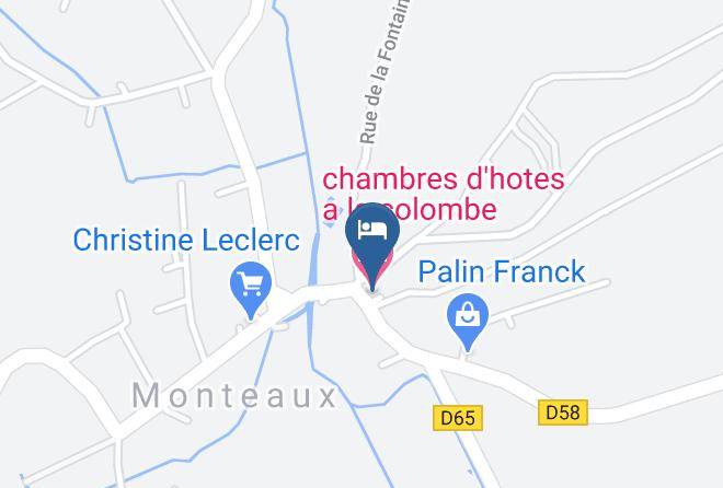 Loir Et Cher - Chambres D'hotes A La Colombe Maps