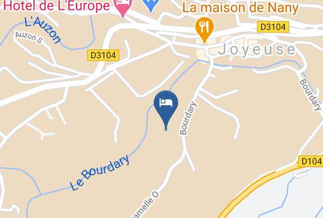 Ardeche - Chambres D'hotes Au Creux Du Chambon Joyeuse Ardeche Maps