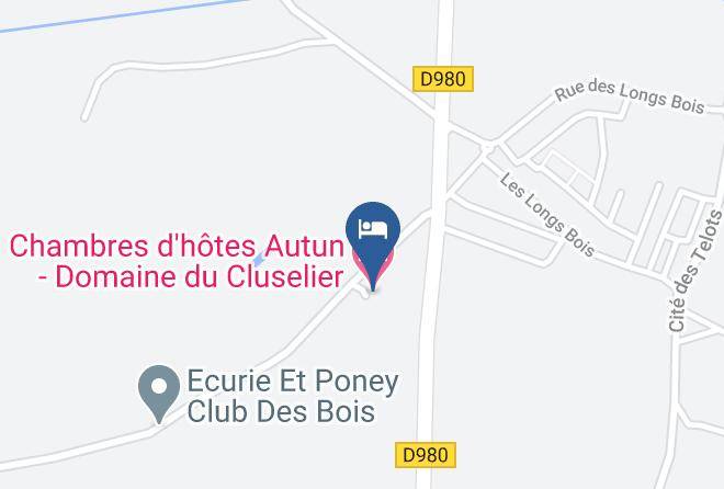 Saone Et Loire - Chambres D'hotes Autun Domaine Du Cluselier Maps