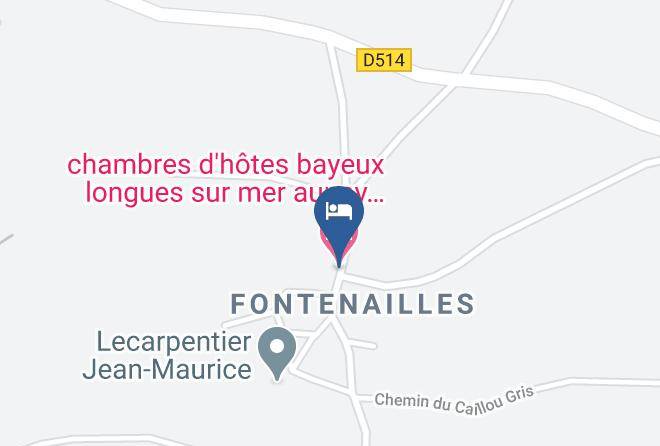Calvados - Chambres D'hotes Bayeux Longues Sur Mer Aunay Calvados Normandie Maps