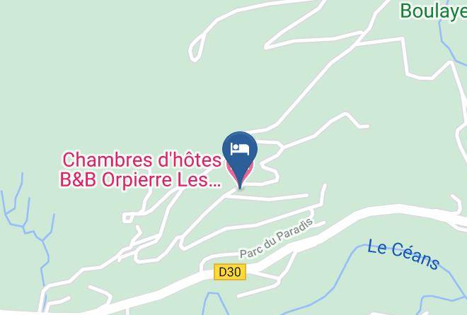 Hautes Alpes - Chambres D'hotes B&b Orpierre Les Terrasses Du Paradis Maps