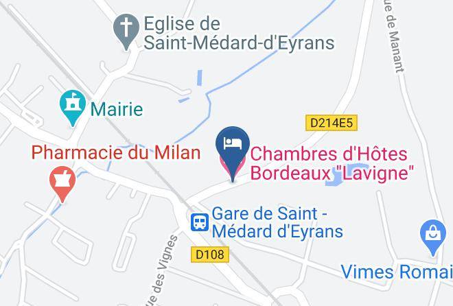Gironde - Chambres D'hotes Bordeaux Lavigne Maps