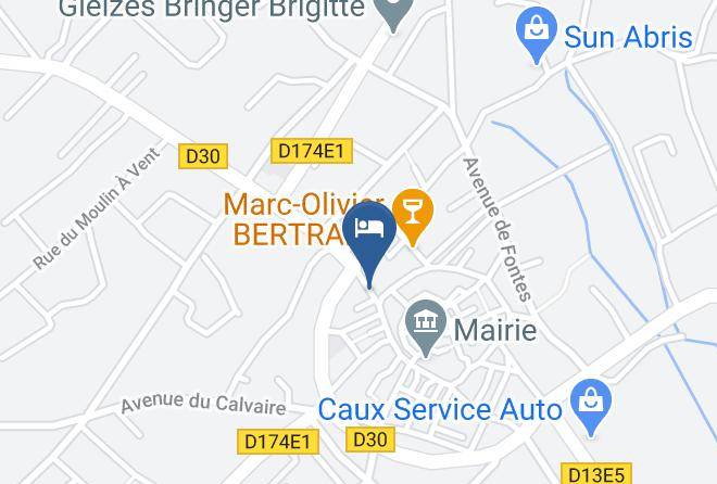 Herault - Chambres D'hotes Caux Pezenas Patio Prive+cuisine Maps
