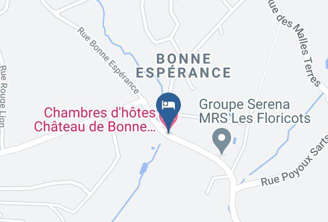Chambres D'hotes Chateau De Bonne Esperance Map