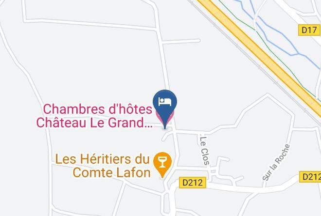 Saone Et Loire - Chambres D'hotes Chateau Le Grand Tinailler Maps