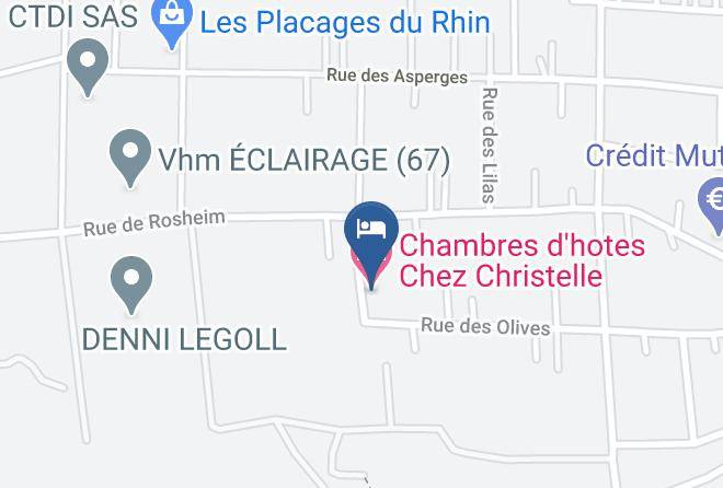 Bas Rhin - Chambres D'hotes Chez Christelle Maps