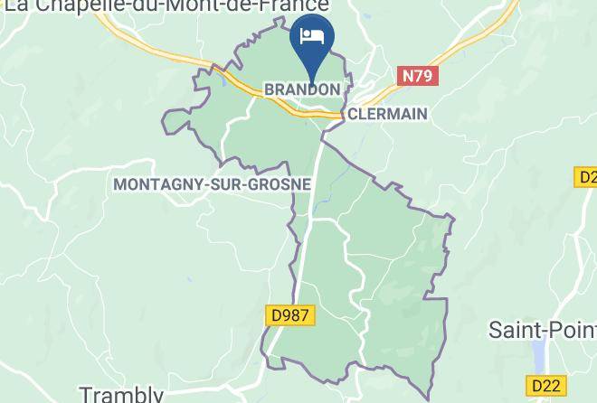 Saone Et Loire - Chambres D'hotes Cluny La Cure De Brandon Maps