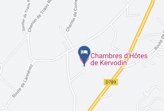 Cotes D Armor - Chambres D'hotes De Kervodin Maps