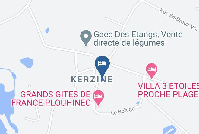 Morbihan - Chambres D'hotes De Kerzine Maps