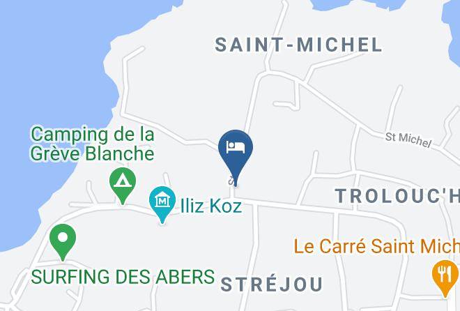 Finistere - Chambres D'hotes De La Greve Blanche Maps