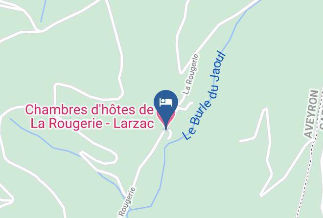 Aveyron - Chambres D'hotes De La Rougerie Larzac Maps