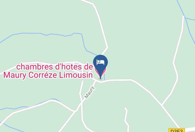 Correze - Chambres D'hotes De Maury Correze Limousin Maps
