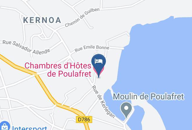 Chambres D'hotes De Poulafret Map