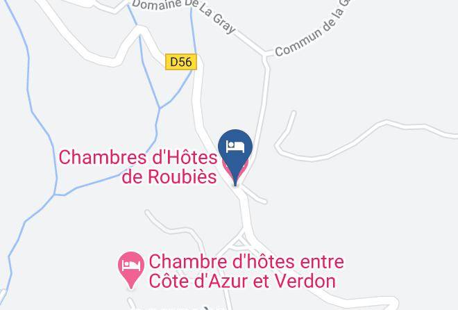 Var - Chambres D'hotes De Roubies Maps