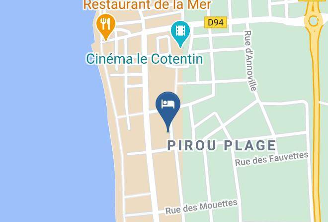 Manche - Chambres D'hotes De Sylvie Lefoulon Dans Le Cotentin A Pirou Plage Maps