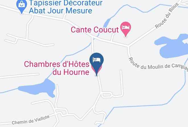 Landes - Chambres D'hotes Du Hourne Maps
