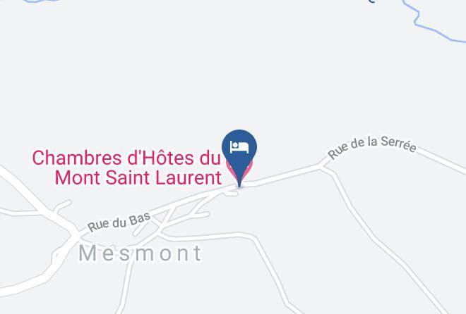 Cote D Or - Chambres D'hotes Du Mont Saint Laurent Maps
