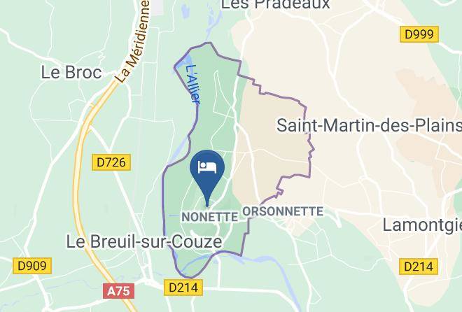 Puy De Dome - Chambres D'hotes Du Prieure Maps