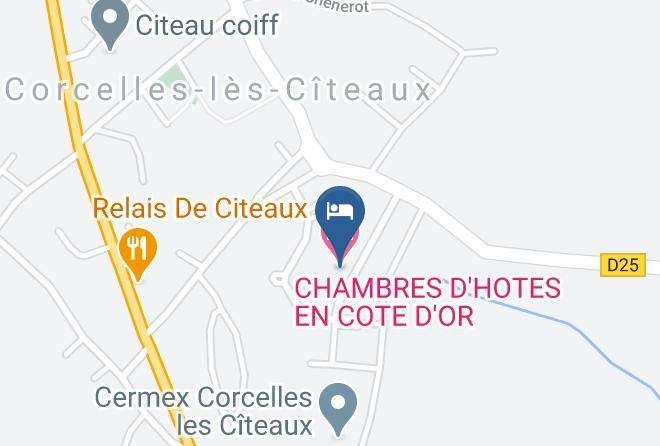 Cote D Or - Chambres D'hotes En Cote D'or Maps