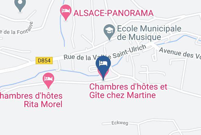 Bas Rhin - Chambres D'hotes Et Gite Chez Martine Maps