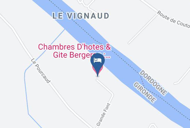 Chambres D'hotes & Gite Bergerac Domaine De La Grande Font Map