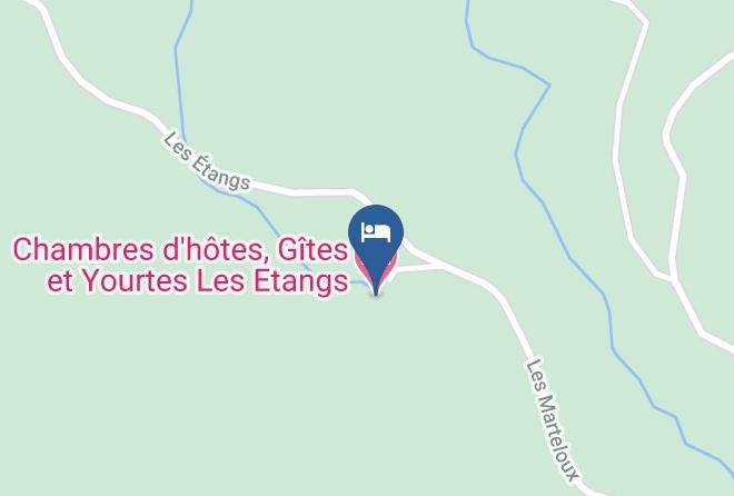 Chambres D'hotes Gites Et Yourtes Les Etangs Map