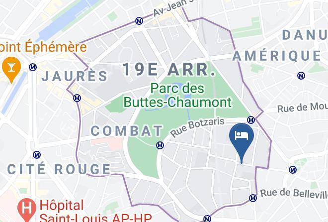 Paris - Chambres D'hotes Haut De Belleville Maps