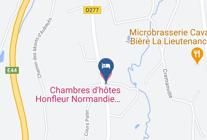 Calvados - Chambres D'hotes Honfleur Normandie Le Jardin De Venus Maps