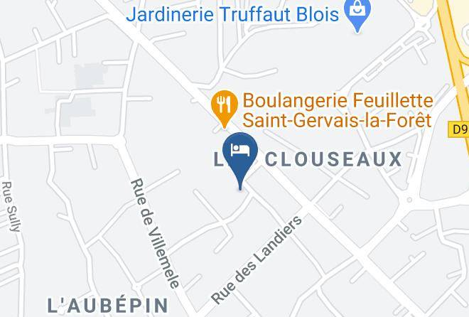 Loir Et Cher - Chambres D'hotes Jardin D'ivoire Maps