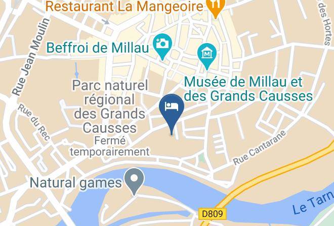 Aveyron - Chambres D'hotes L'atelier Millau Maps