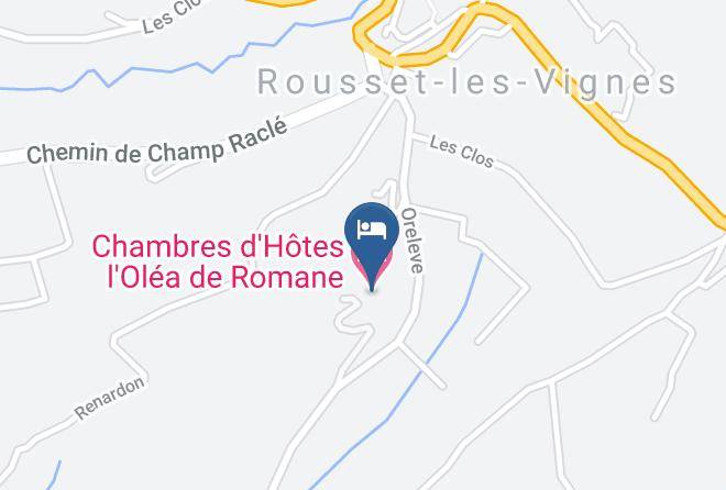 Drome - Chambres D'hotes L'olea De Romane Maps